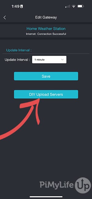 Ecowitt Select DIY Upload Servers