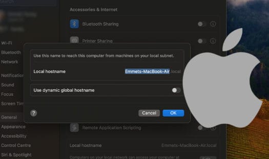 How to Change the Computer Name or Local Hostname on a Mac Thumbnail