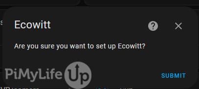 Set up Ecowitt