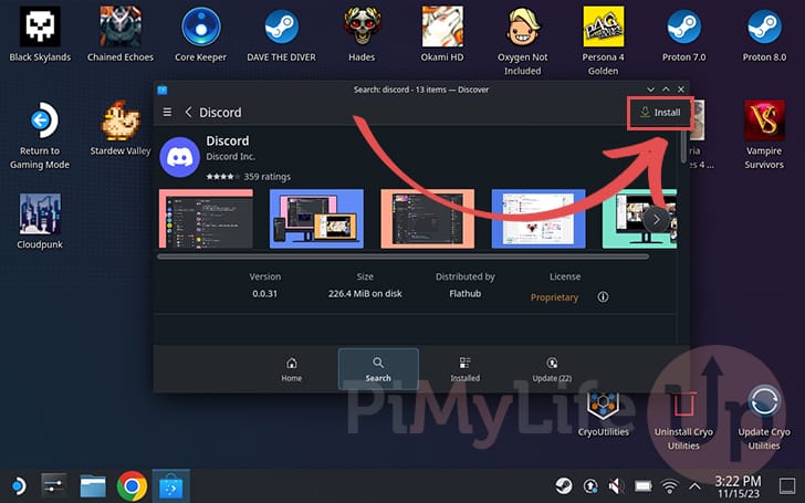 Install Discord to the Steam Deck
