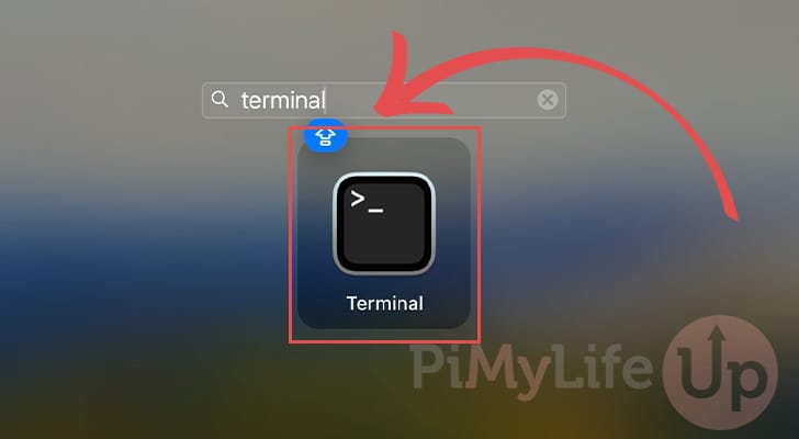 Open terminal on macOS through Launchpad