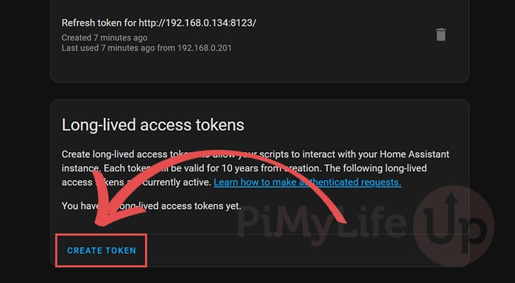 Generate Long Lived Token on Home Assistant Docker Compose Setup