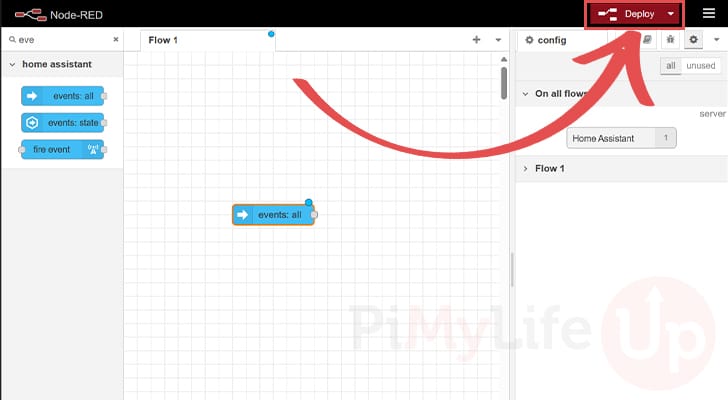 Deploy Changes to Node-RED