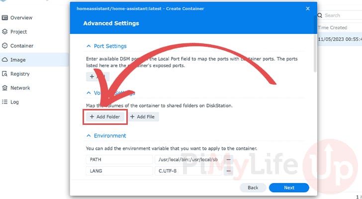 Add a Synology NAS Folder to the Home Assistant Container