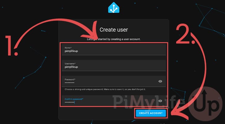 Create user for Home Assistant on the Synology NAS