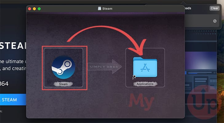 Drag Steam to Applications Folder