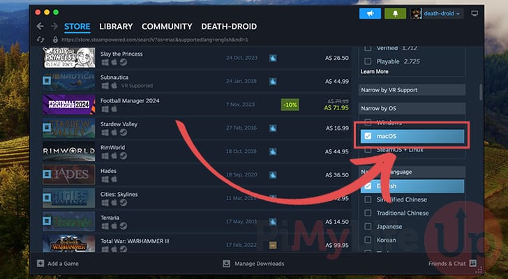 Steam 2022 - How To Filter Store By Platform Windows, Mac, Linux 