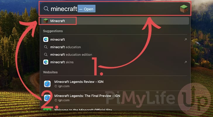 Open Minecraft Using Mac Spotlight