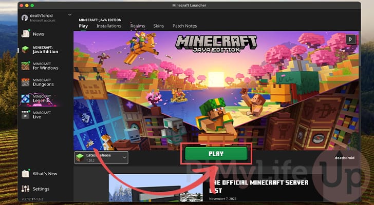 Launch Minecraft on your Mac