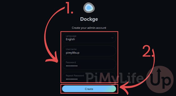 Create account for Dockge on your Raspberry Pi