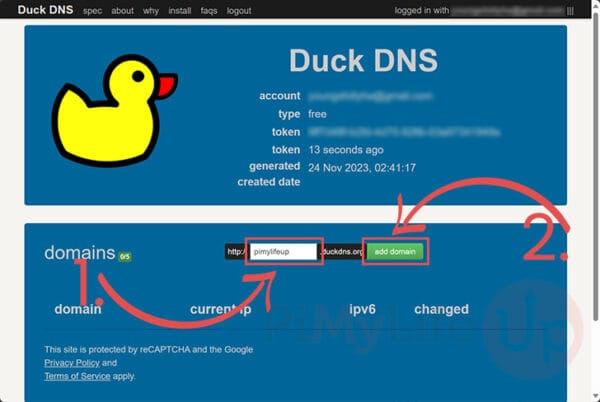 How to Set Up Duck DNS on the Raspberry Pi - Pi My Life Up