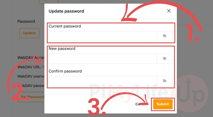 Update your Seafile user password