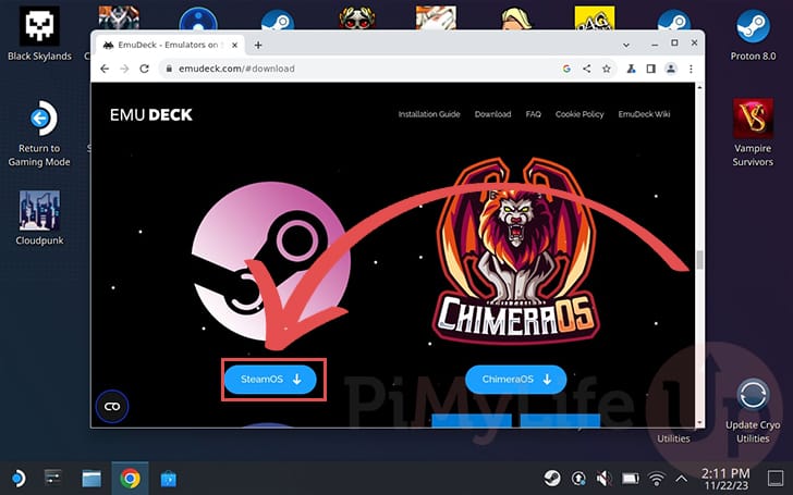 Download EmuDeck Installer for the Steam Deck