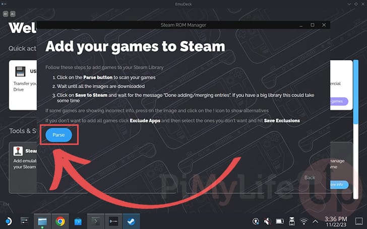 Parse your EmuDeck ROM Library to Steam Deck