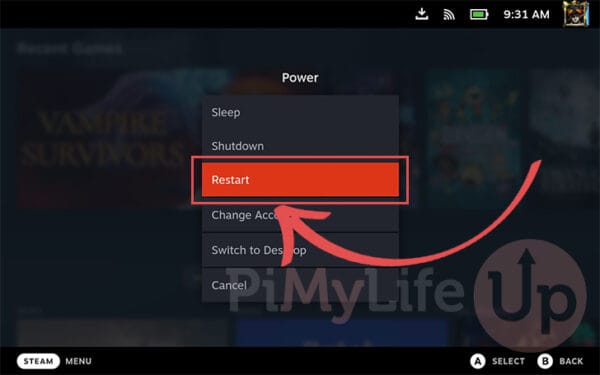 How to Force Restart a Steam Deck - Pi My Life Up