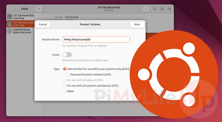 Ubuntu Format Disk