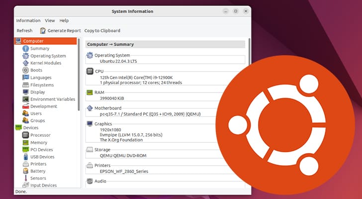 How to Get Hardware Info on Ubuntu
