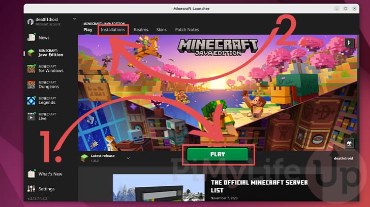 Start the Minecraft Game on Ubuntu
