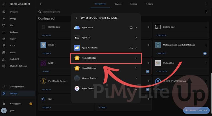 Add HomeKit Bridge Integration to Home Assistant