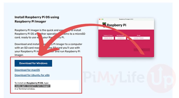 Download Raspberry Pi Imager