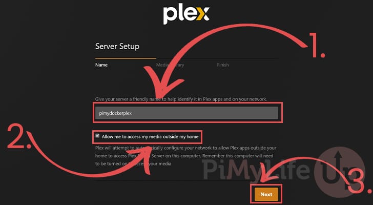 Assign Server Name to Plex Docker Setup