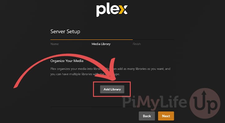 Add Library to the Plex Docker Media Server