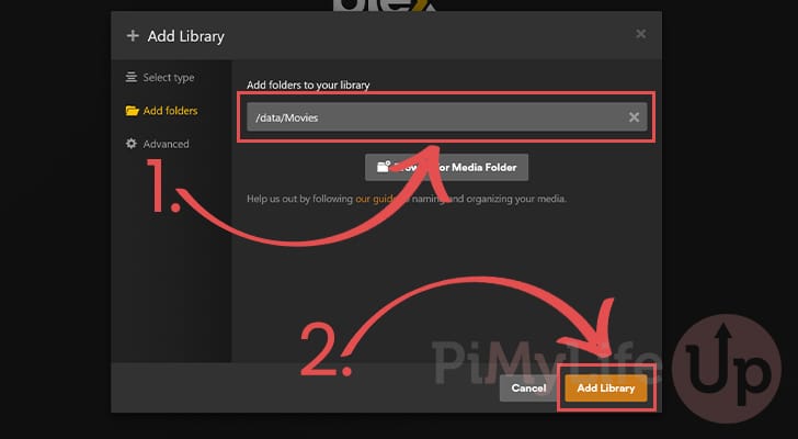 Add Library to the Plex Docker Server