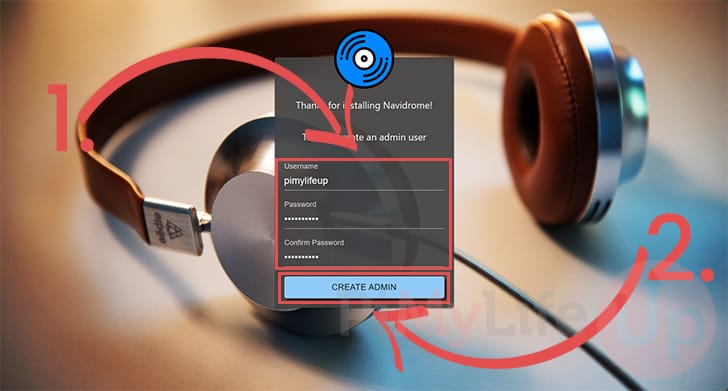Create Navidrome Admin Account