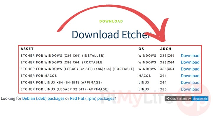 Download and Install Etcher