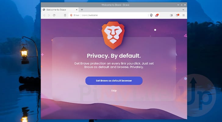 Brave Browser Running on the Raspberry Pi