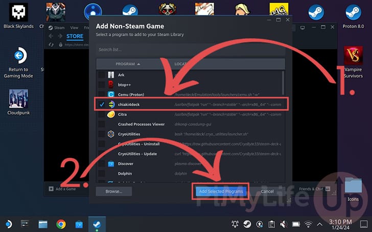 Add Chiaki4Deck to the Steam Deck Library