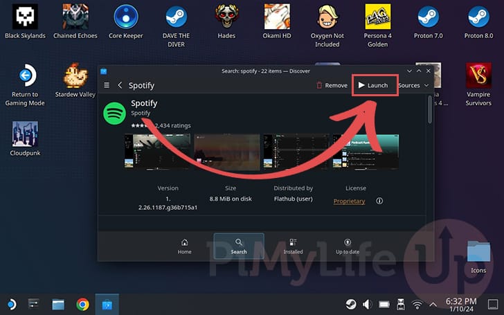 Launch Spotify