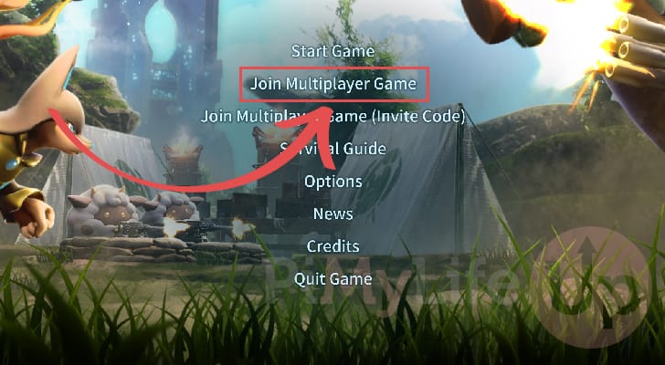 Open Join Multiplayer Game menu