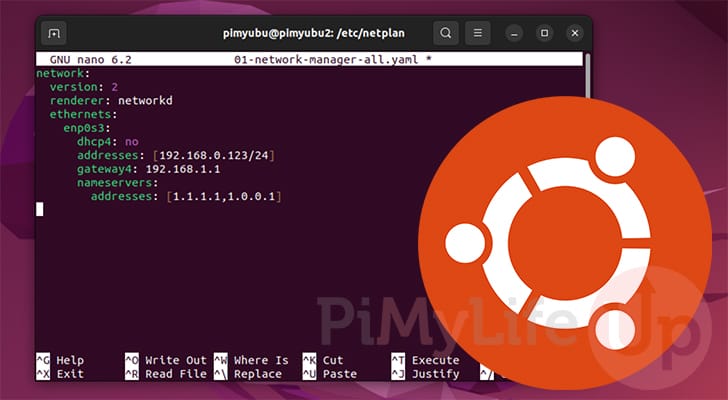 Ubuntu Netplan Static IP Address