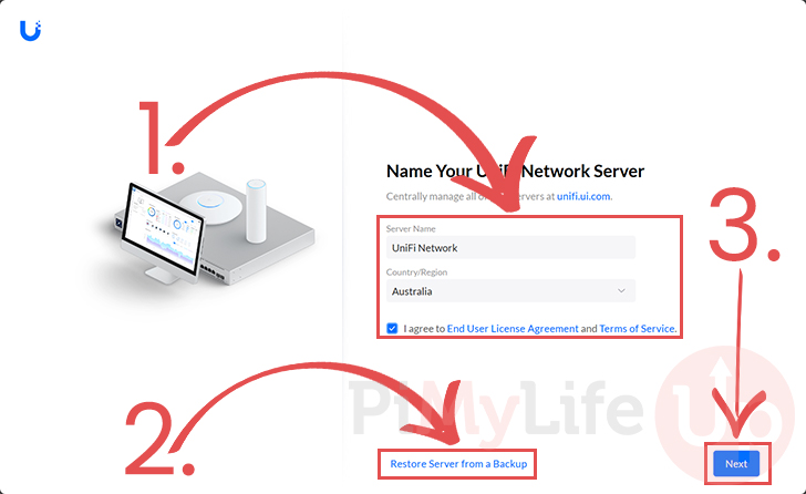 Name your Docker UniFi Network Controller or Restore from Backup