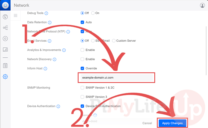 Type in HOST IP For UniFi Docker Container Machine