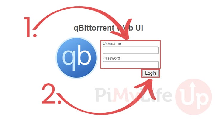 Login to qBittorrent Docker Container Web Interface
