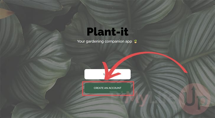 Raspberry Pi Plant-it Welcome Screen