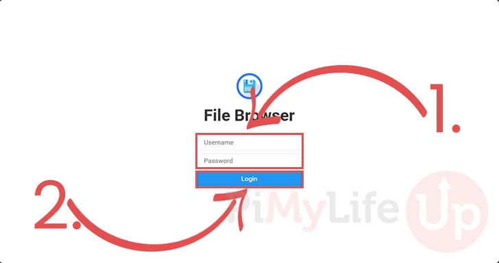 Login to File Browser Web Interface on Raspberry Pi