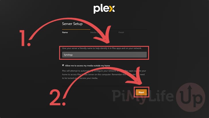 Name your Synology NAS Plex Media Server