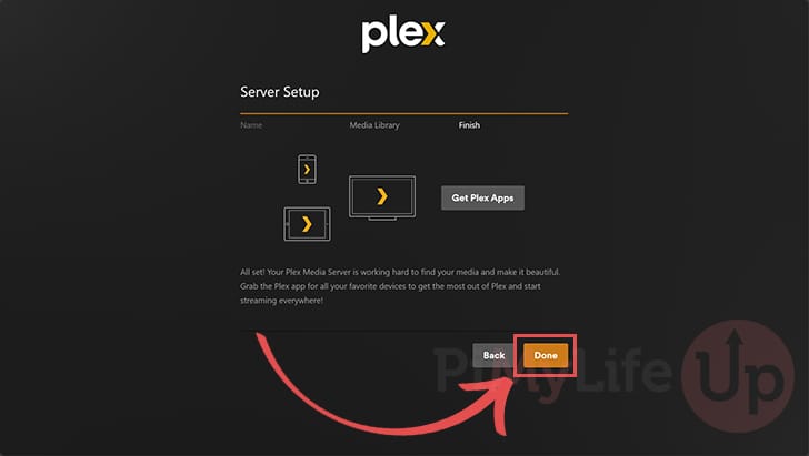 Finish setting up Plex on the Synology NAS