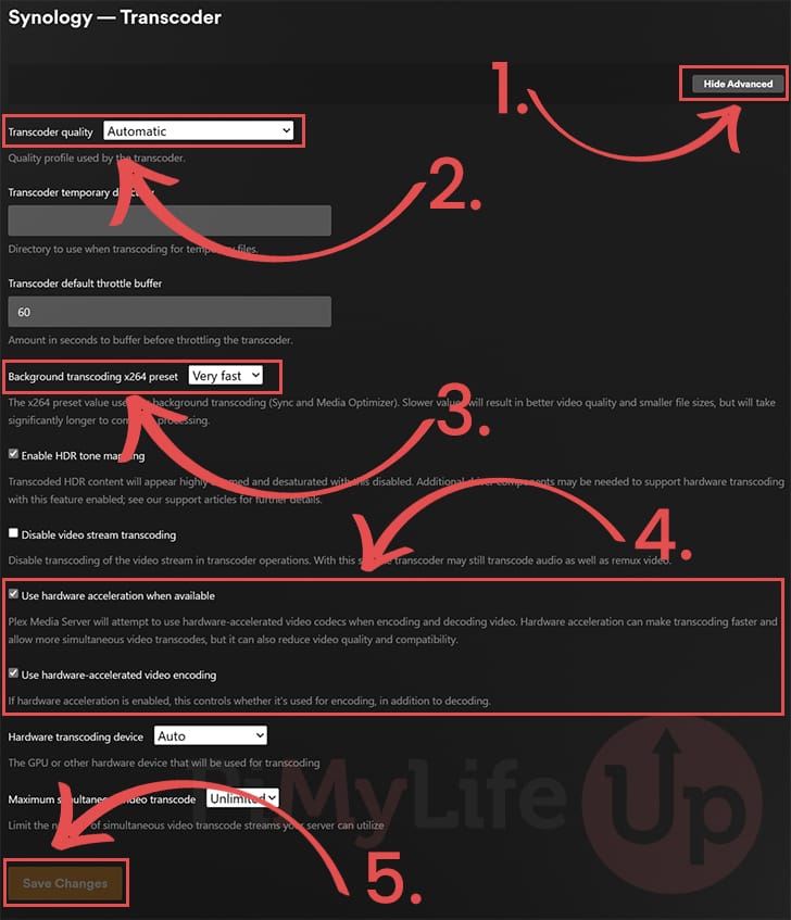 Enable Plex Transcoding on Synology NAS