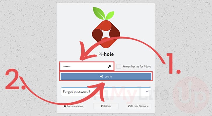 Login to Pi-hole web interface