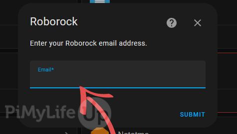 Enter Roborock Email Address