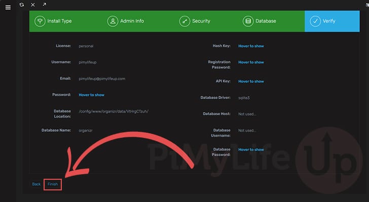 Finish Setting up Organizr on the Raspberry Pi