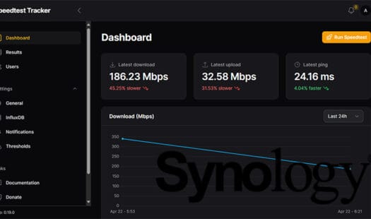 Running an Internet Speed Test from a Synology NAS Thumbnail