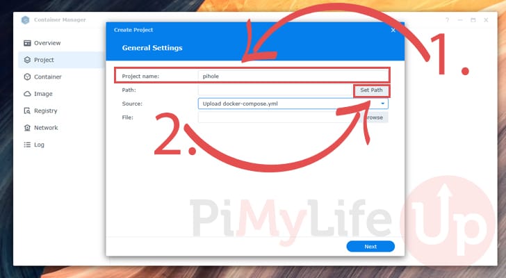 Assign Pi-Hole Container a name on Synology NAS