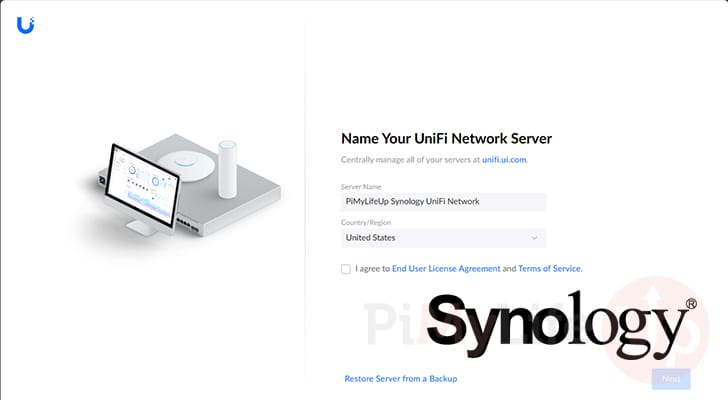 Synology NAS UniFi Network controller