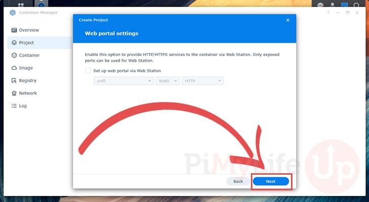 Skip web portal settings