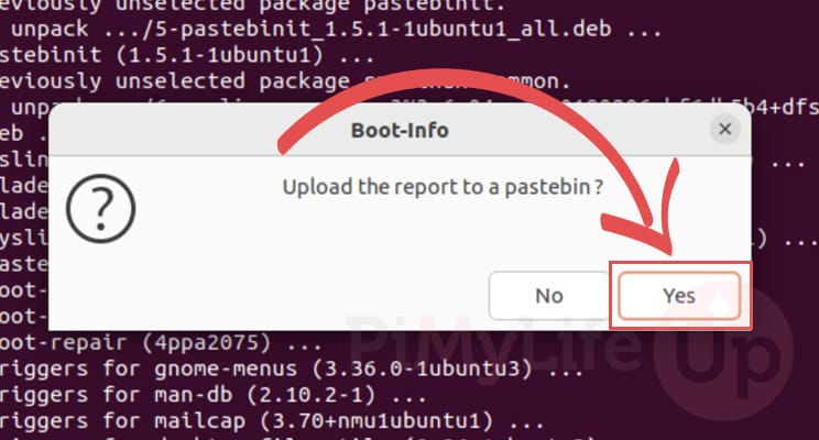 Upload Boot info report to pastebin